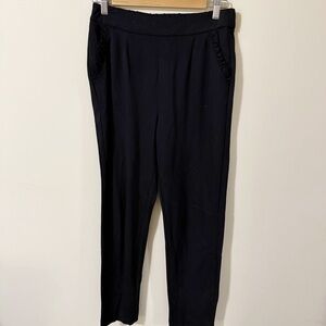 Bohme Womens Black Pull on Pants Pockets Size Small Business Casual Office